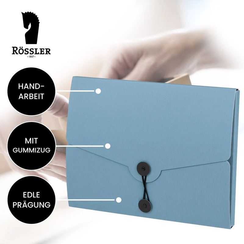 S.O.H.O. Sammelmappe | A4 | Jurismappe mit Gummizug | opal