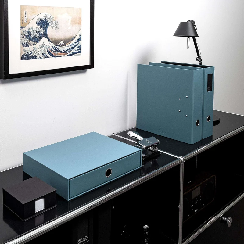 S.O.H.O. Schubladenbox | A4 | Querformat | 1 Fach | denim-blau