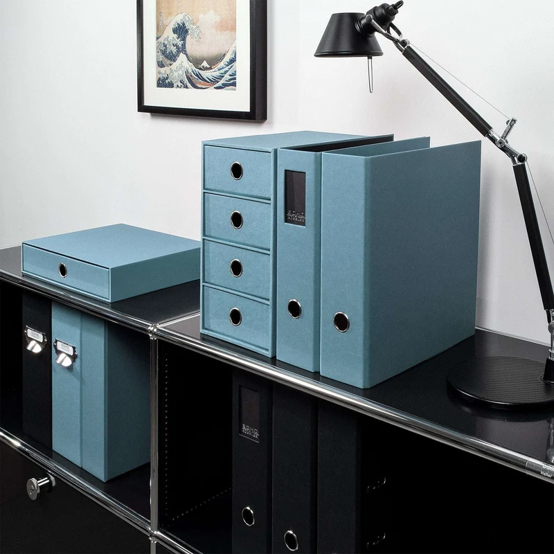 S.O.H.O. Schubladenbox | A4 | Querformat | 1 Fach | denim-blau