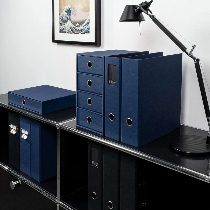 S.O.H.O. Schubladenbox | A4 | Querformat | 1 Fach | navy-blau