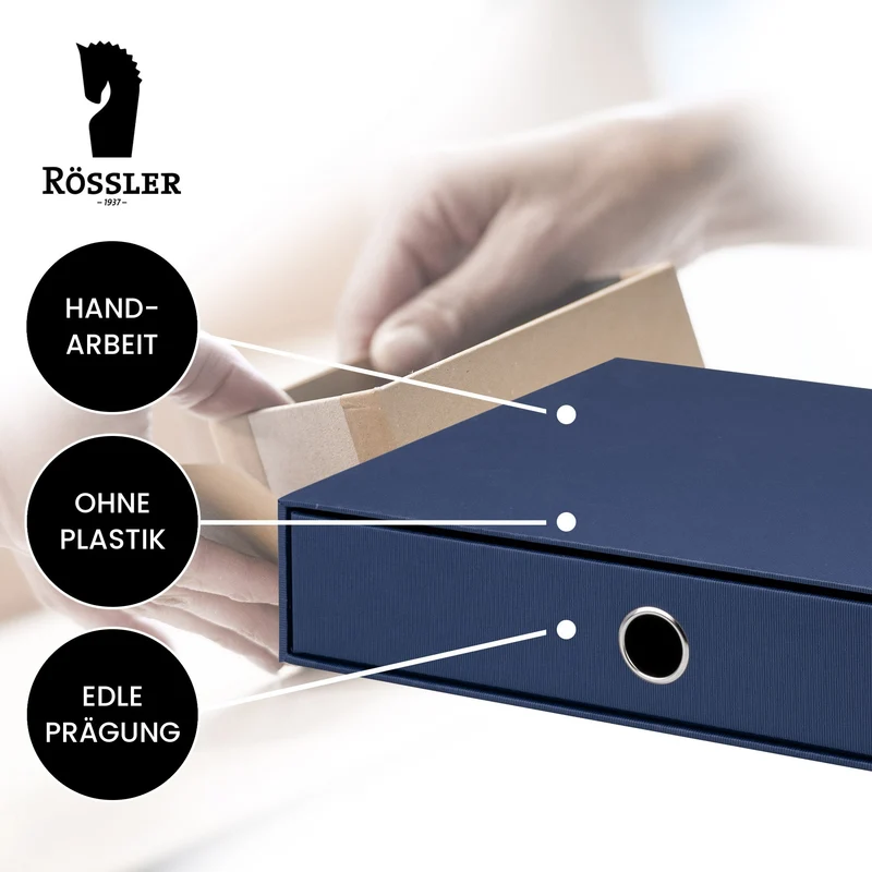 S.O.H.O. Schubladenbox | A4 | Querformat | 1 Fach | navy-blau