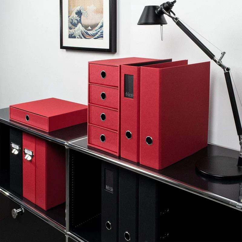 S.O.H.O. Schubladenbox | A4 | Querformat | 1 Fach | rot