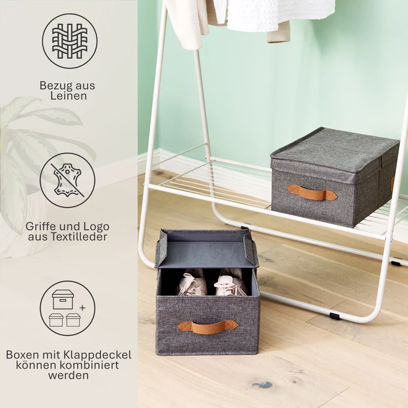 LOVE IT STORE IT Aufbewahrungsbox mit Klappdeckel – PREMIUM