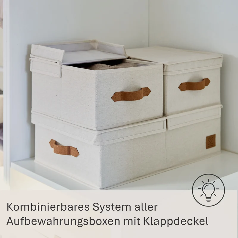 LOVE IT STORE IT Aufbewahrungsbox mit Klappdeckel – PREMIUM