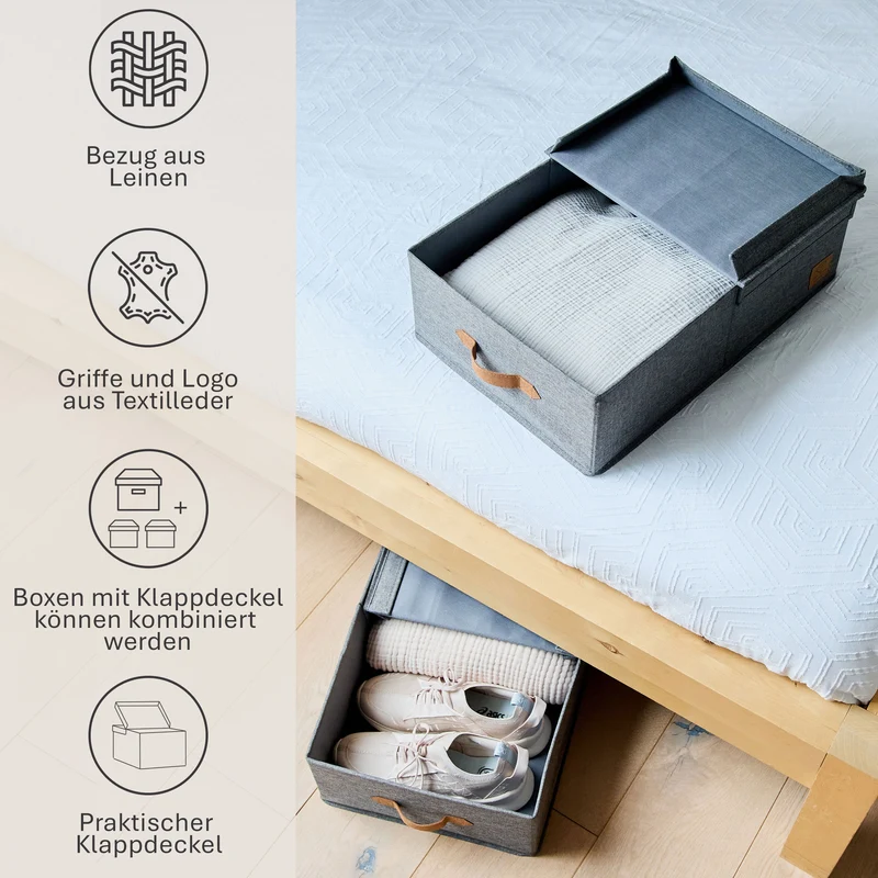 LOVE IT STORE IT Aufbewahrungsbox mit Klappdeckel – PREMIUM