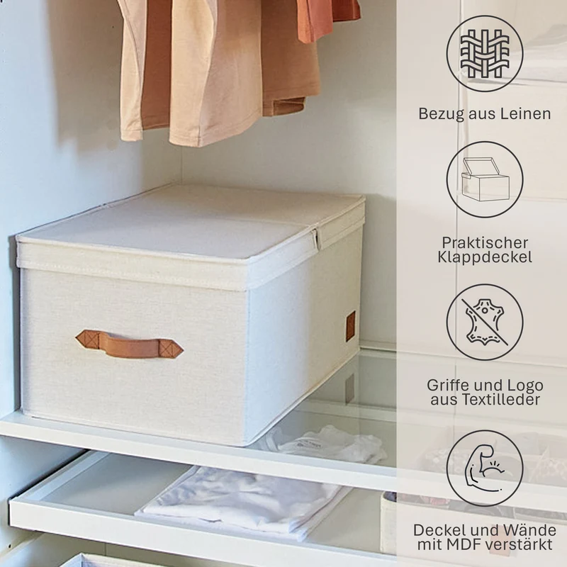 LOVE IT STORE IT Aufbewahrungsbox mit Klappdeckel – PREMIUM