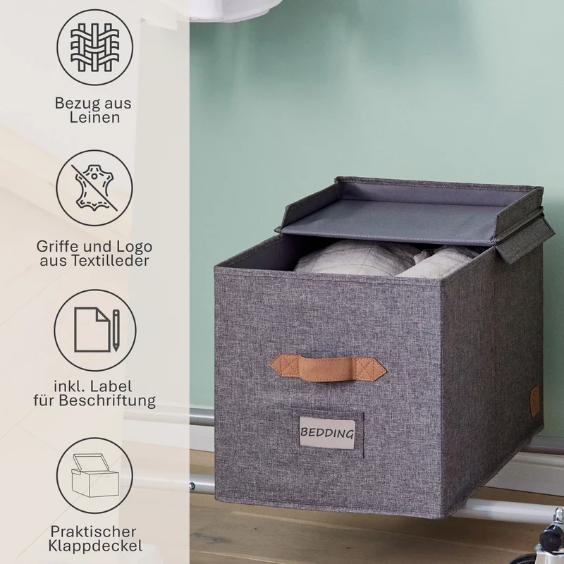 LOVE IT STORE IT Aufbewahrungsbox mit Klappdeckel – PREMIUM