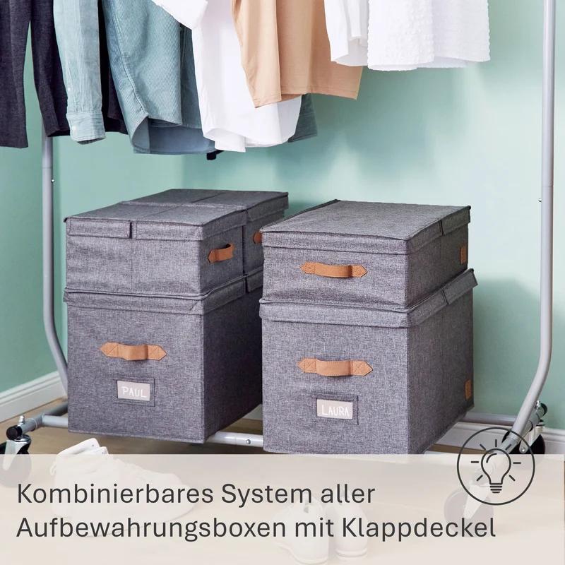 LOVE IT STORE IT Aufbewahrungsbox mit Klappdeckel – PREMIUM