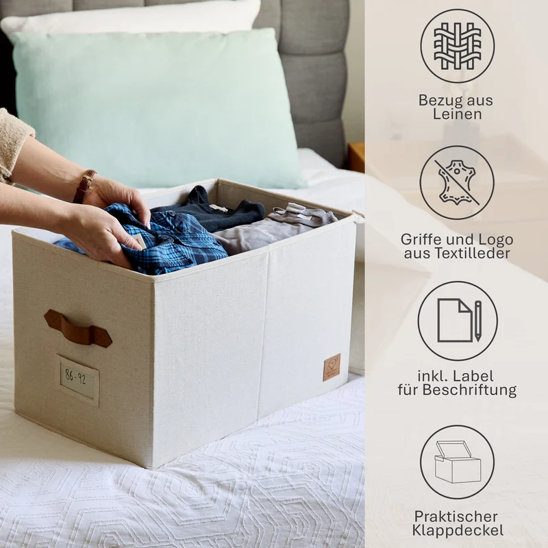 LOVE IT STORE IT Aufbewahrungsbox mit Klappdeckel – PREMIUM