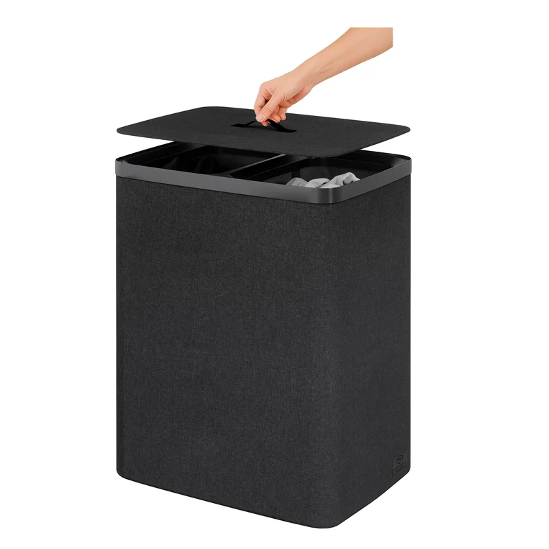 LOVE IT STORE IT Wäschesammler mit Unterteilern, 100l, 67x56x40 cm – PREMIUM