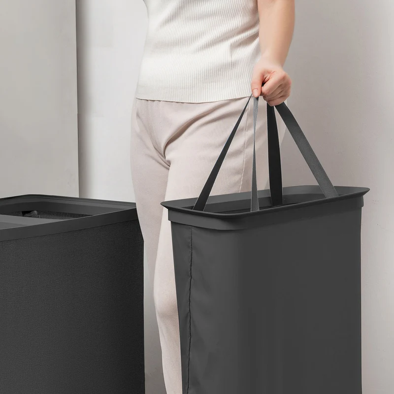 LOVE IT STORE IT Wäschesammler mit Unterteilern, 100l, 67x56x40 cm – PREMIUM