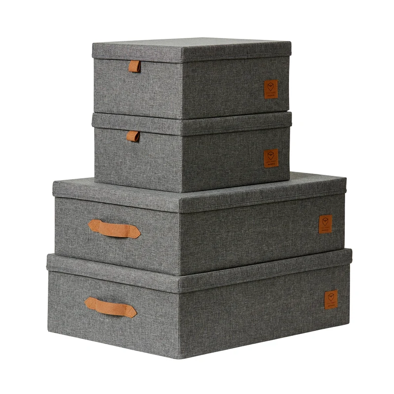 LOVE IT STORE IT Aufbewahrungsboxen mit Deckel – PREMIUM GRAU