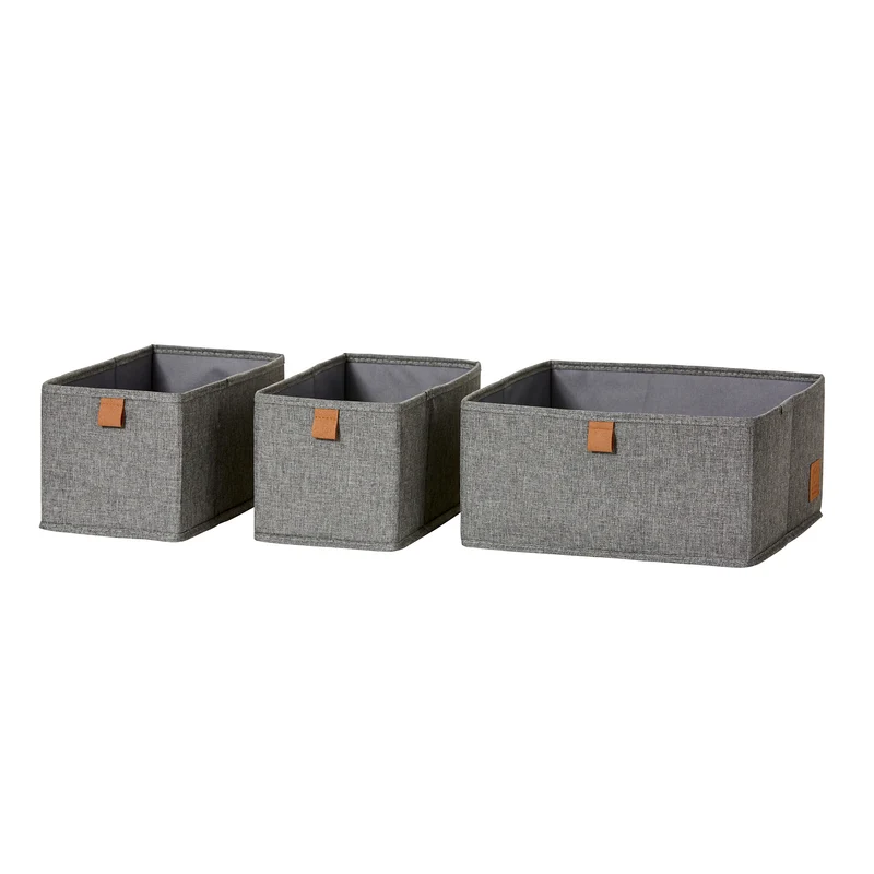 LOVE IT STORE IT 3er Set Aufbewahrungsbox Stoff – PREMIUM