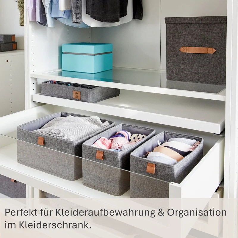 LOVE IT STORE IT 3er Set Aufbewahrungsbox Stoff – PREMIUM