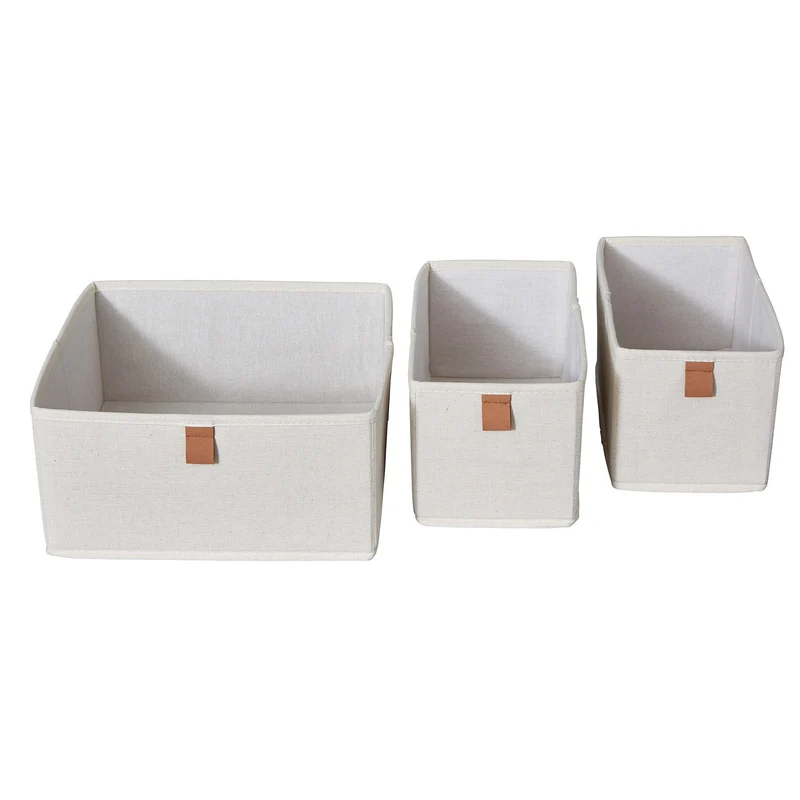 LOVE IT STORE IT 3er Set Aufbewahrungsbox Stoff – PREMIUM