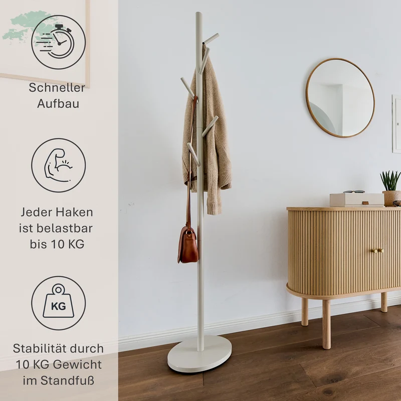 LOVE IT STORE IT Loft Jackenständer Metall, Greige, Höhe 170 cm