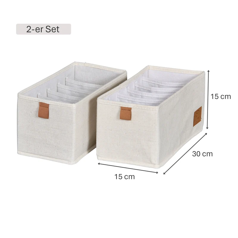 LOVE IT STORE IT Schubladen Organizer 2-teilig, 15x30x15 cm – PREMIUM
