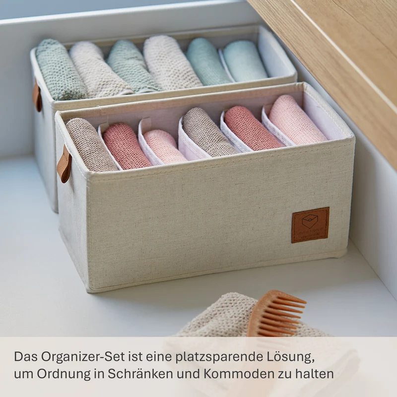LOVE IT STORE IT Schubladen Organizer 2-teilig, 15x30x15 cm – PREMIUM