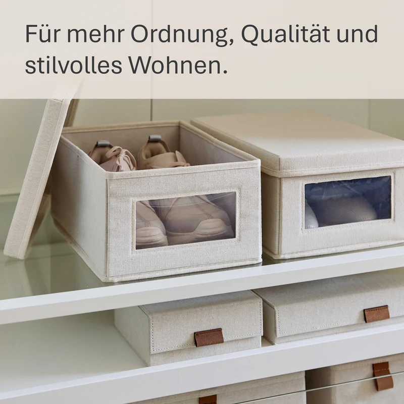 LOVE IT STORE IT 2 Stück Aufbewahrungsbox Schuhe – PREMIUM