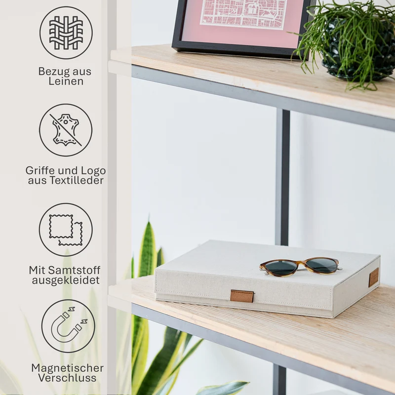LOVE IT STORE IT Brillenbox für 8 Brillen – PREMIUM
