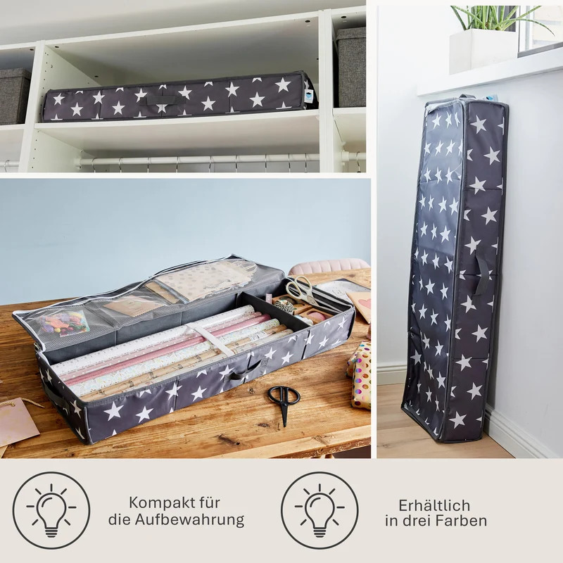 LOVE IT STORE IT Geschenkpapier Organizer, Stern – WEIHNACHTEN