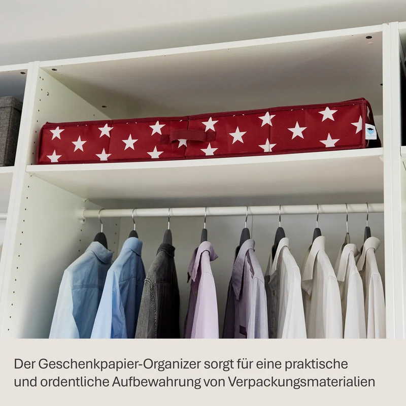 LOVE IT STORE IT Geschenkpapier Organizer, Stern – WEIHNACHTEN