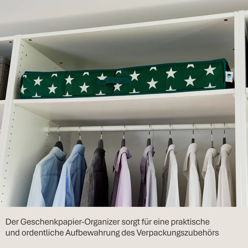 LOVE IT STORE IT Geschenkpapier Organizer, Stern – WEIHNACHTEN