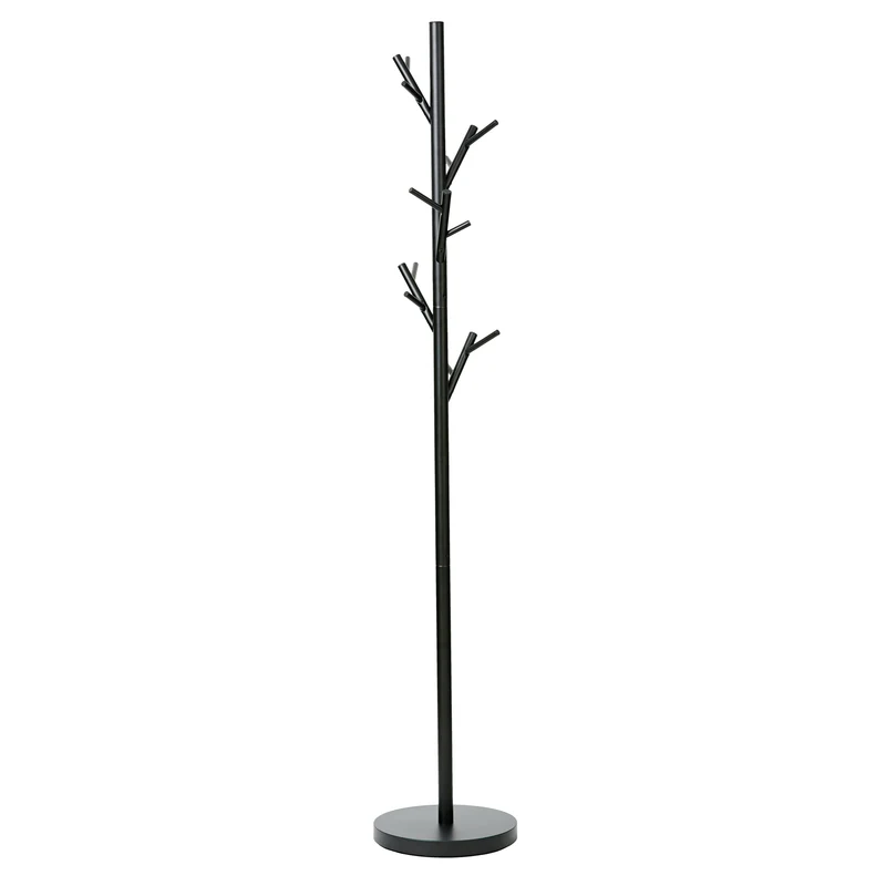 LOVE IT STORE IT Garderobenständer aus Metall mit 15 Haken, schwarz, Höhe 170 cm