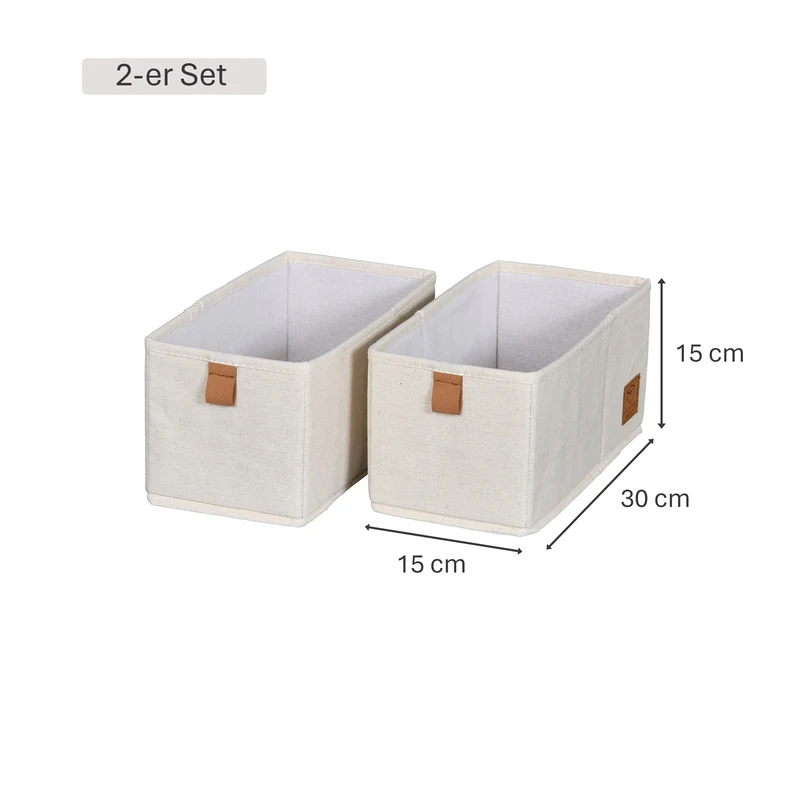 LOVE IT STORE IT Schubladenbox 2-teilig, 15x30x15 cm – PREMIUM