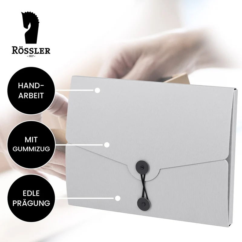 S.O.H.O. Sammelmappe | A4 | Jurismappe mit Gummizug | stone-grau