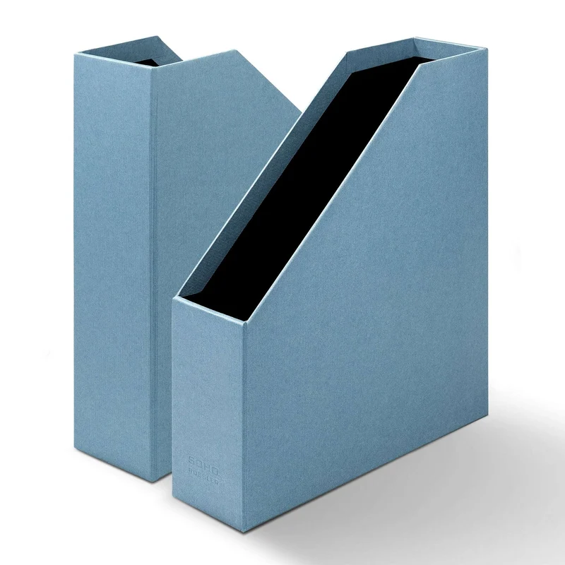 S.O.H.O. Stehsammler | A4 | Zeitschriftensammler | denim-blau