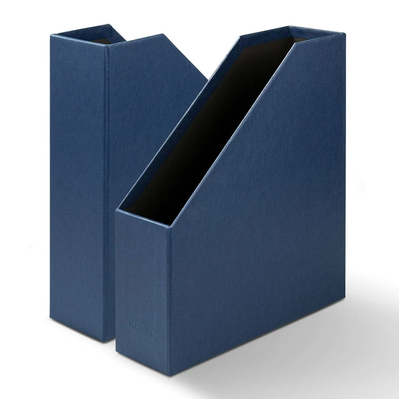 S.O.H.O. Stehsammler | A4 | Zeitschriftensammler | navy-blau