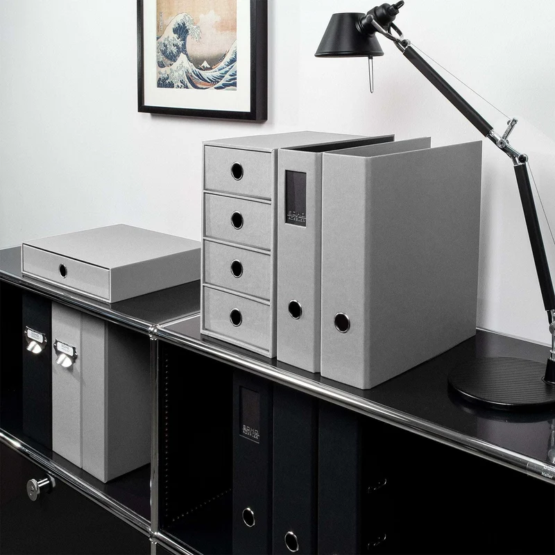 S.O.H.O. Schubladenbox | A4 | Querformat | 1 Fach | stone-grau