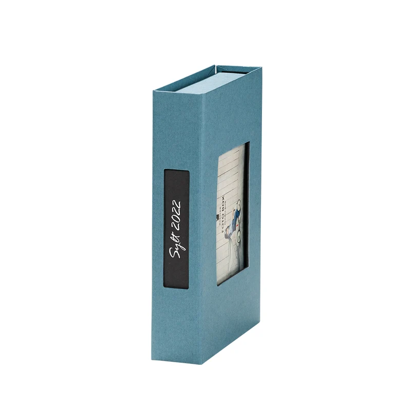 Fotobox | Fotoformat 13x18 | mit Passepartout | denim