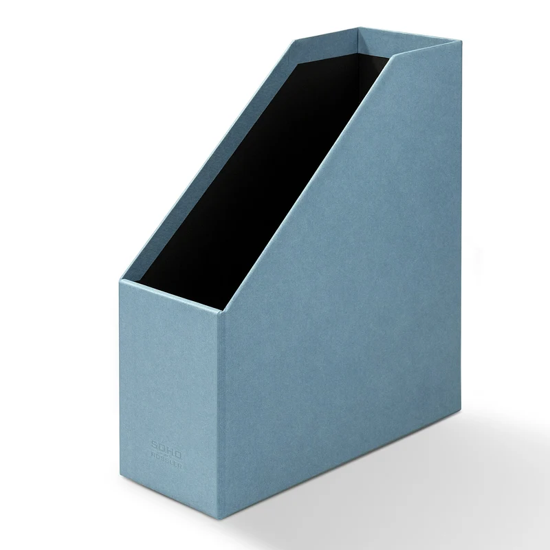 S.O.H.O. Stehsammler | A4 | Zeitschriftensammler mit Griff | denim-blau