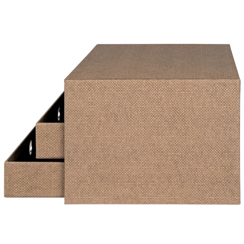 S.O.H.O. Schubladenbox | A4 | Querformat | 3 Fächer | haselnuss-braun