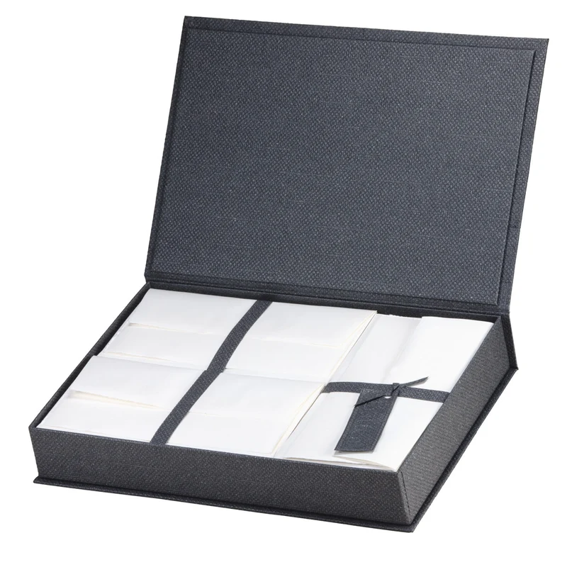 Briefpapier Kassette | Edles Briefpapier mit Seidenfutter | 50 Stück | Buetten