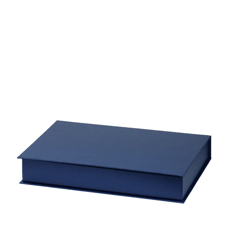Personalisierbare Briefpapier Kassette | Edles Bütten Papier | 60 Stück | blau