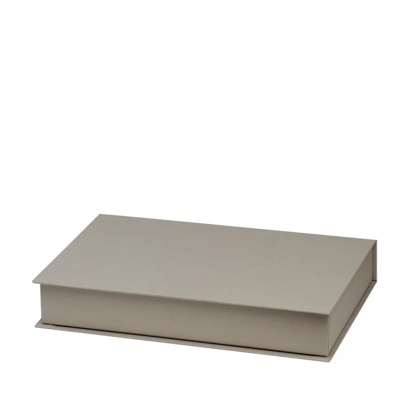 Personalisierbare Briefpapier Kassette | Edles Papier in Creme | 60 Stück | taupe