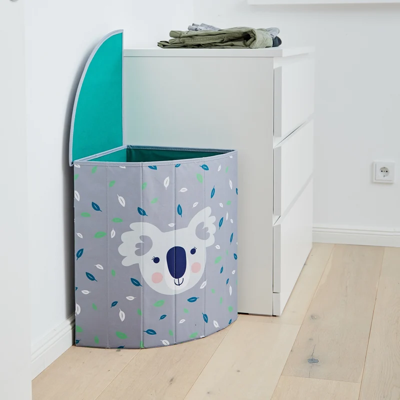 LOVE IT STORE IT Kinder Aufbewahrungskorb, Wäschekorb mit Deckel – HAPPY KIDS