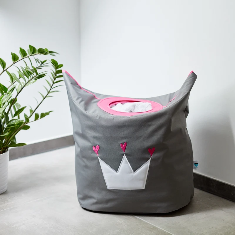 LOVE IT STORE IT Wäschesammler mit Tragegriffen, Krone – KIDS