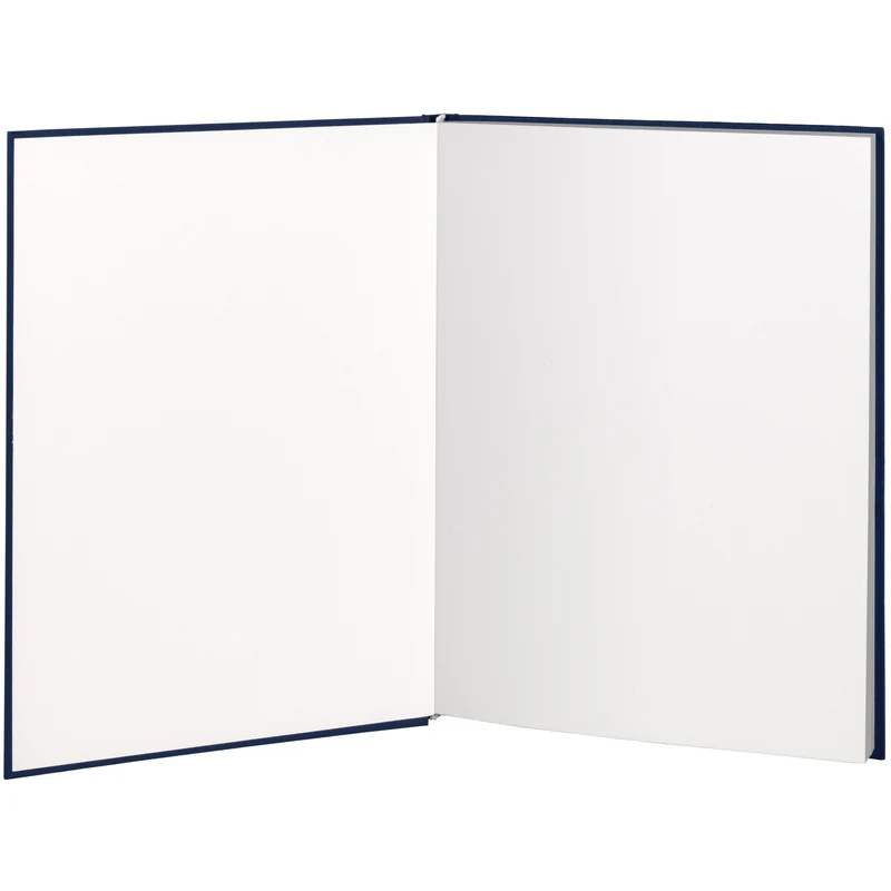S.O.H.O. Notizbuch | A4 | Hardcover | Blankoseiten & Linienblatt | navy-blau