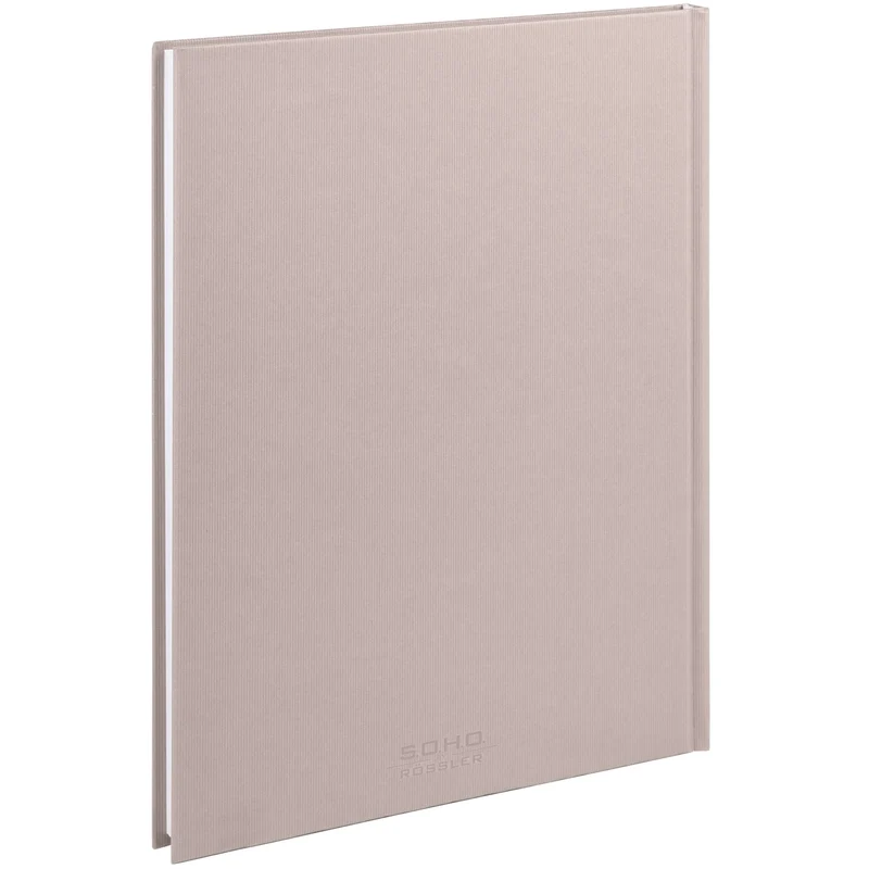 S.O.H.O. Notizbuch | A4 | Hardcover | Blankoseiten & Linienblatt | powder-rosa