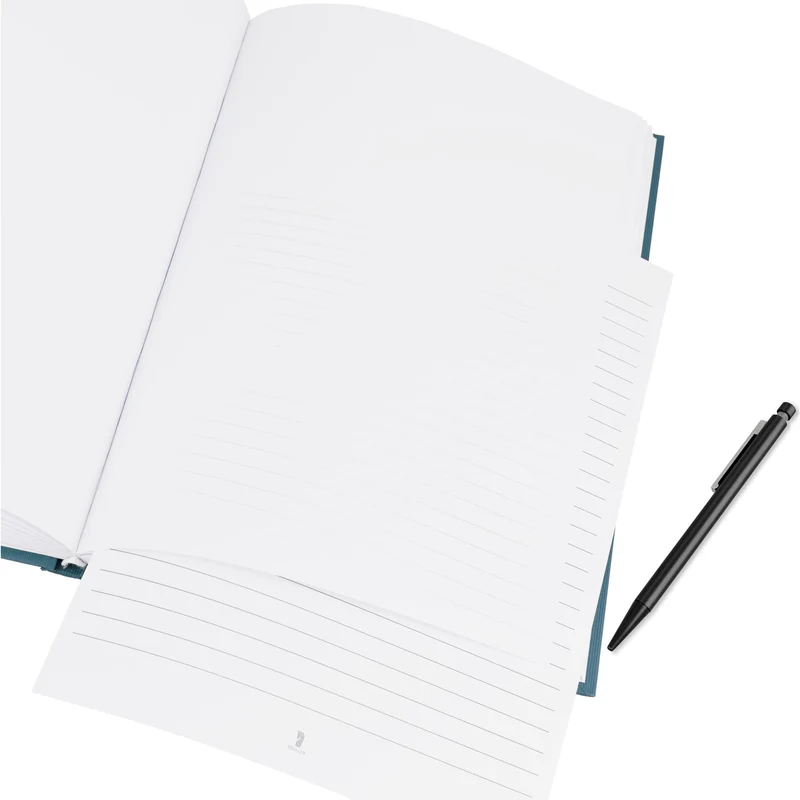 S.O.H.O. Notizbuch | A4 | Hardcover | Blankoseiten & Linienblatt | opal