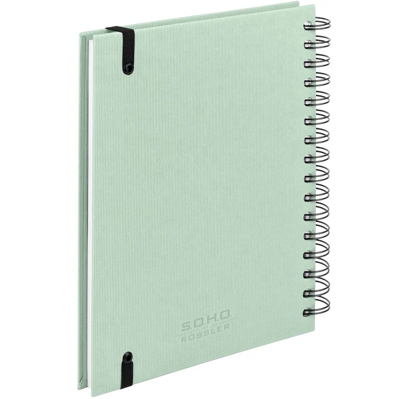 S.O.H.O. Notizbuch | A5 | Hardcover | Blanko | Mit Gummizug | mint