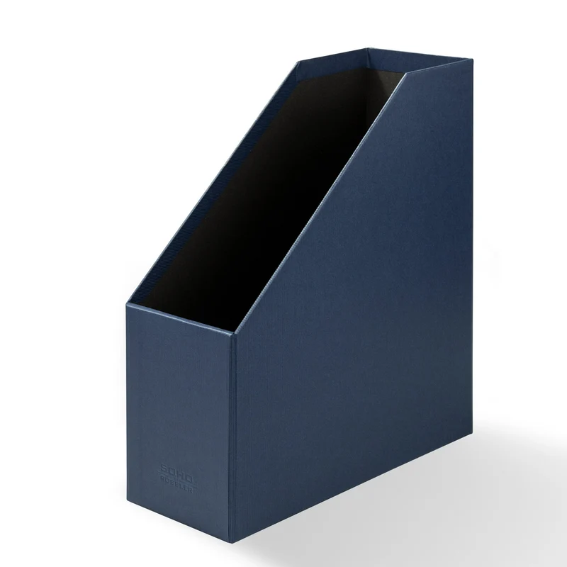 S.O.H.O. Stehsammler | A4 | Zeitschriftensammler mit Griff | navy-blau