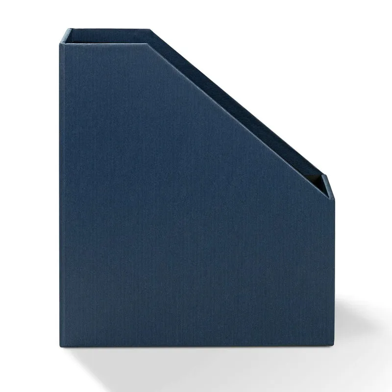 S.O.H.O. Stehsammler | A4 | Zeitschriftensammler mit Griff | navy-blau