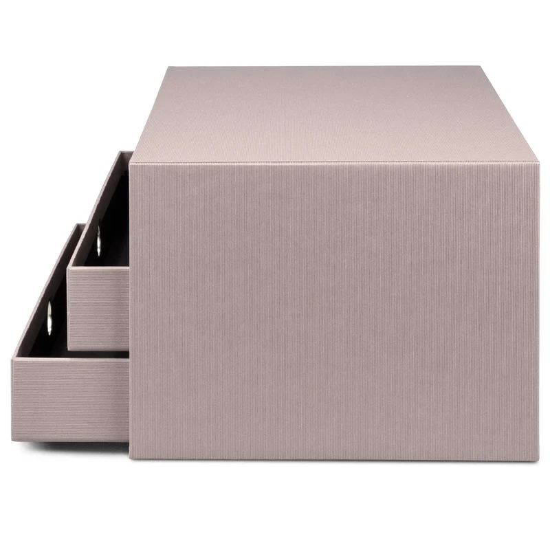 S.O.H.O. Schubladenbox | A4 | Querformat | 3 Fächer | taupe
