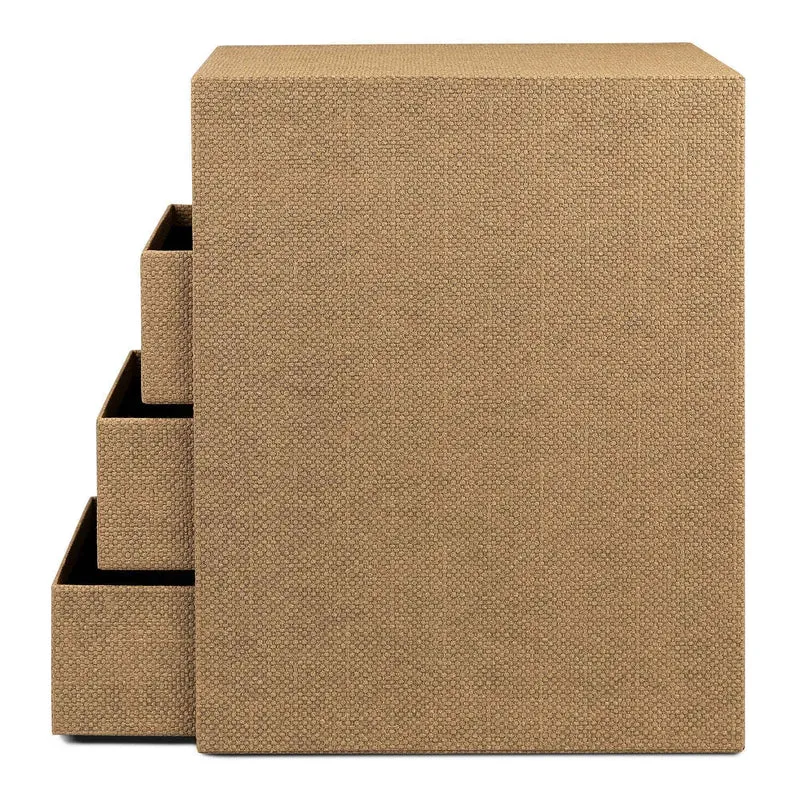 S.O.H.O. Schubladenbox | A5 | DIN lang | 4 Fächer | haselnuss-braun