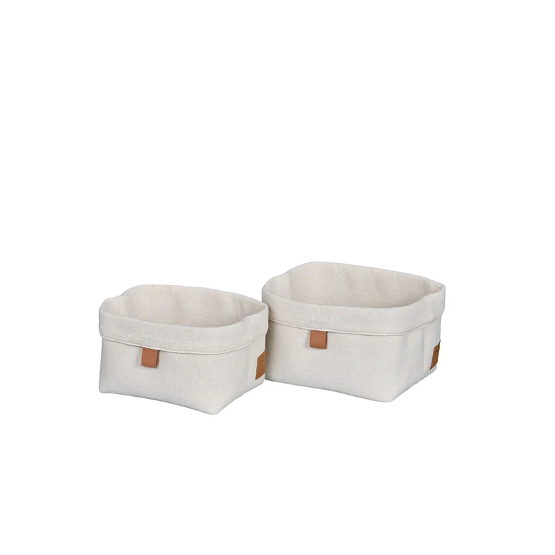 LOVE IT STORE IT Aufbewahrungskorb Set 2-teilig – PREMIUM NATUR